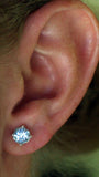 Blue Topaz  Extra Long Screwback earrings