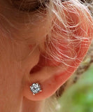 Blue topaz extra long Push Back earrings