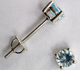 Blue Topaz  Extra Long Screwback earrings